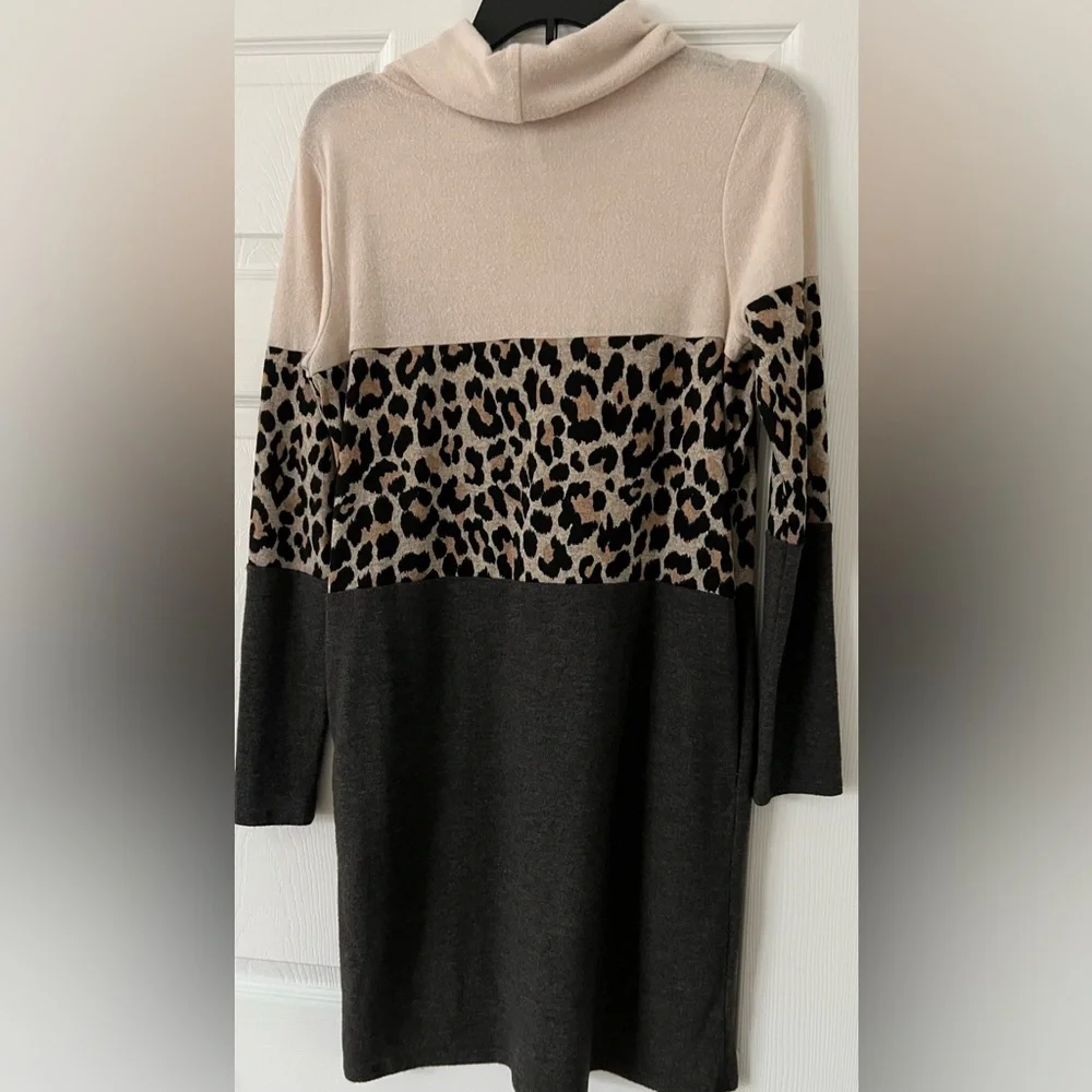 Color-Block Knit Dress - Picture 2 of 4